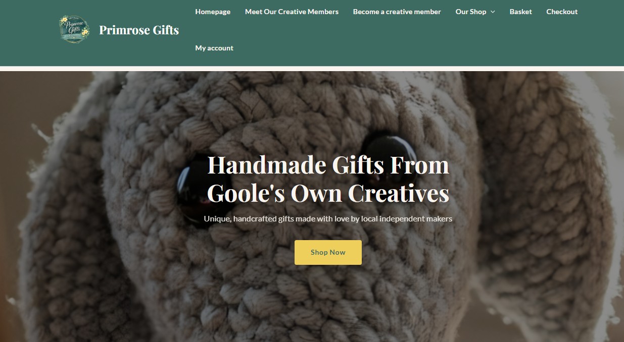 Primrose Gifts online gift shop built by Goole Digital