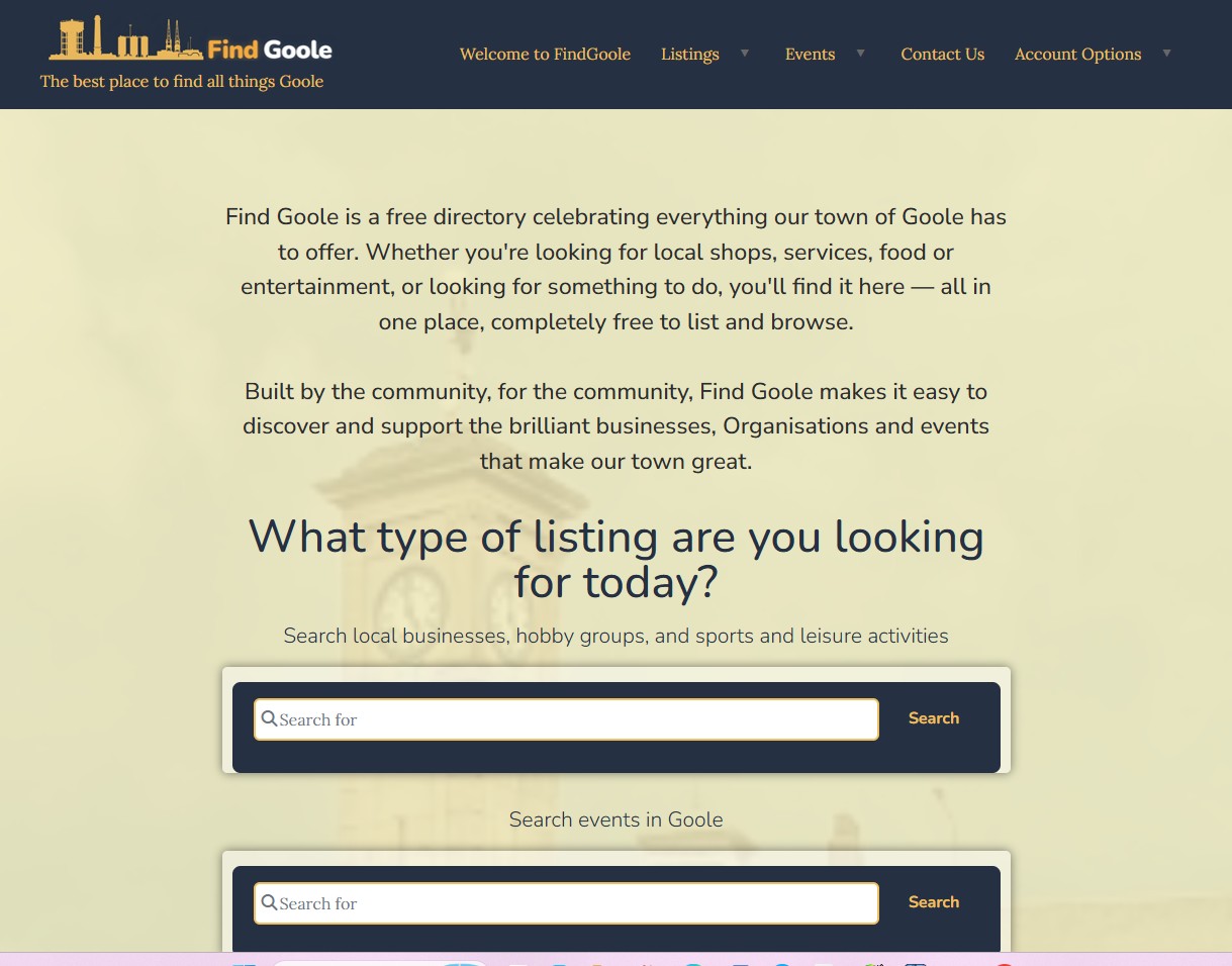 Find Goole community website built by Goole Digital